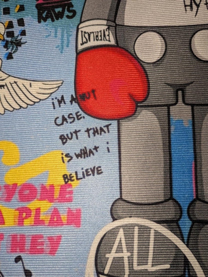 NEW KAWS Companion Boxer Graffiti Rug 32x18" Street Art Hypebeast Runner Mat - Sole & Drip