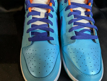 NEW NIB Nike Dunk Low SE "Baltic Blue Total Orange" 11.5 HQ1538 - 416 Aqua Navy - Sole & Drip
