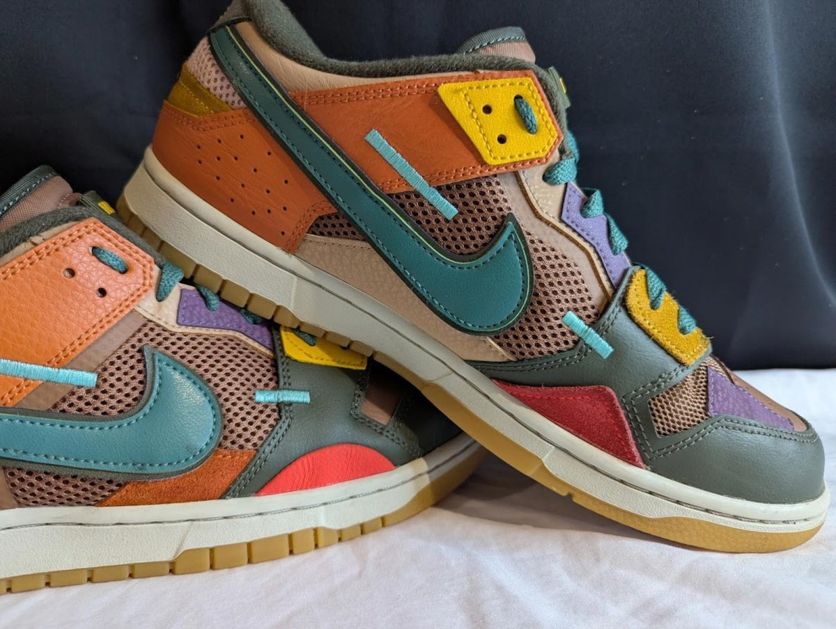 Nike Dunk Low Scrap "Archeo Brown" Size 11.5 Used VGC DB0500 - 200 Patchwork - Sole & Drip