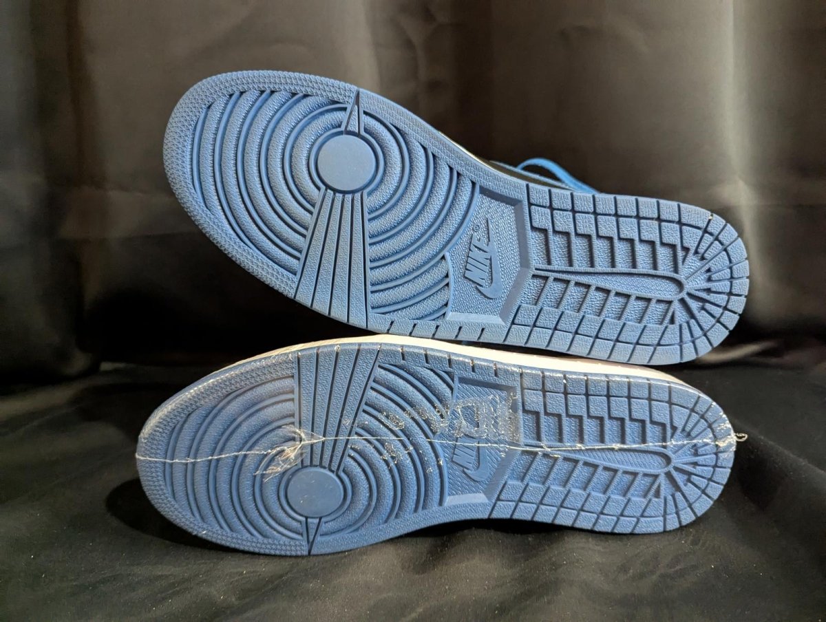 NEW NIB Air Jordan 1 High OG "Dark Marina Blue" Black Blue Size 12 555088 - 404 - Sole & Drip