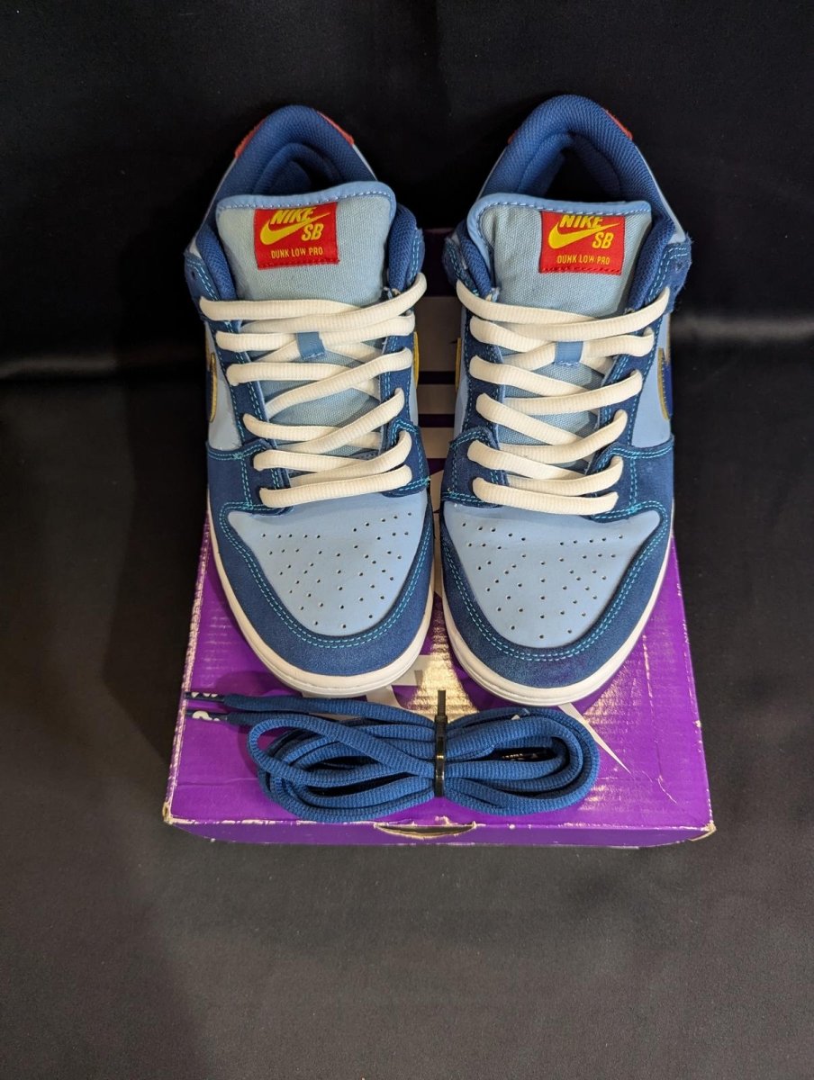 Nike SB Dunk Low Pro "Why So Sad?" Blue Red Size 9 VNDS w/ Box DX5549 - 400 - Sole & Drip