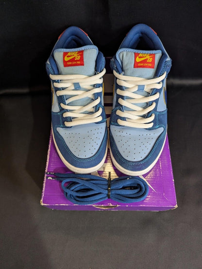 Nike SB Dunk Low Pro "Why So Sad?" Blue Red Size 9 VNDS w/ Box DX5549 - 400 - Sole & Drip