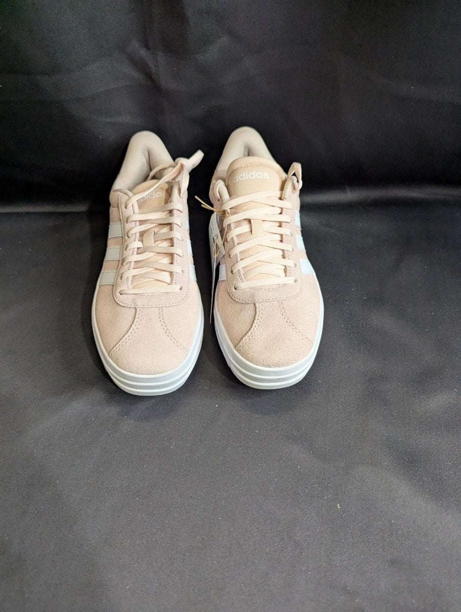 NEW Adidas Pink Suede Platform Sneakers Cloud White Size 6.5 Casual Shoes - Sole & Drip