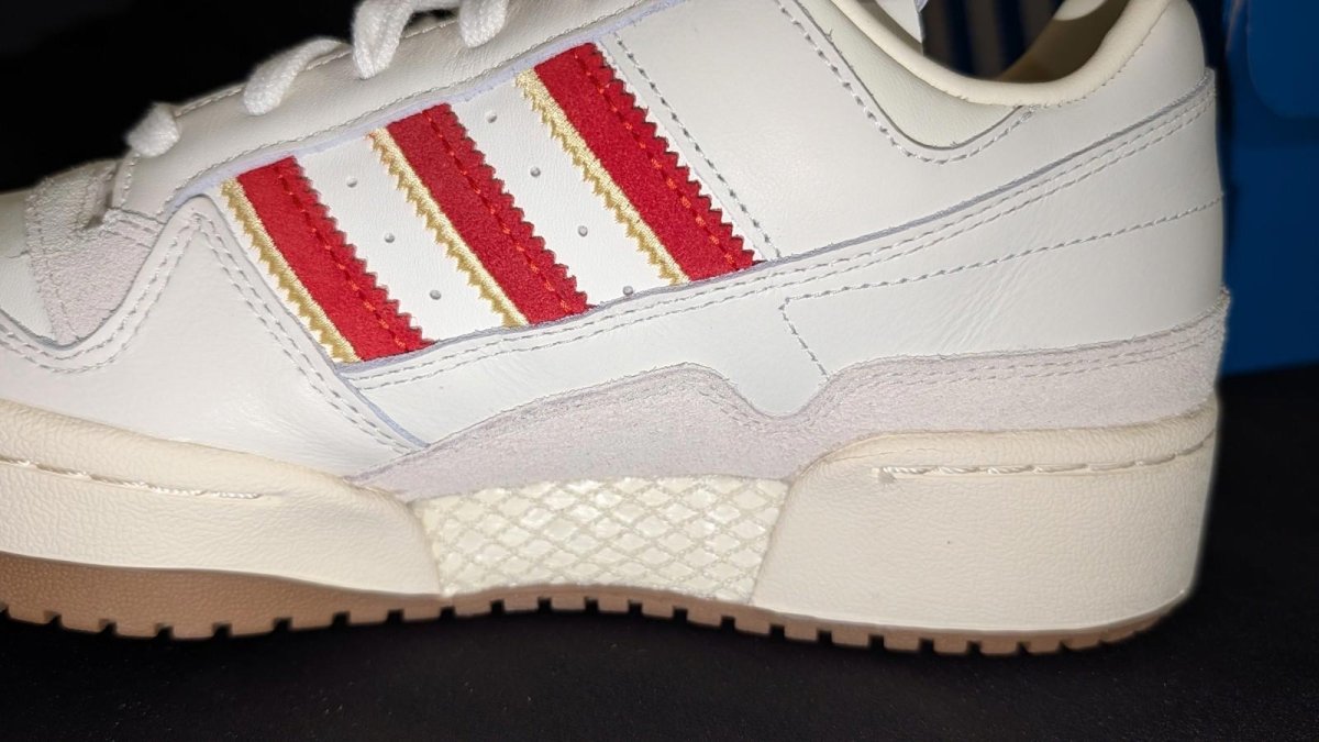 Adidas Forum Bold Stripes Red White Women's Size 6.5 JH7951 - Sole & Drip