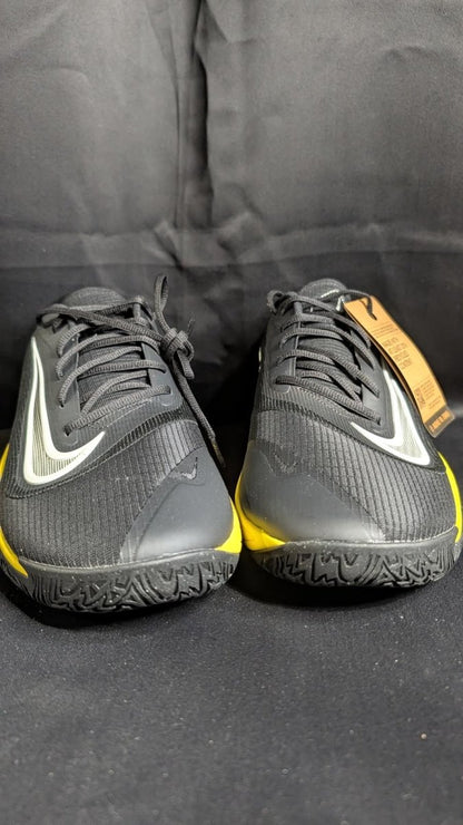 NEW Nike Precision VII Basketball Shoes Black Yellow Men's Size 14 HJ9153 - 001 - Sole & Drip