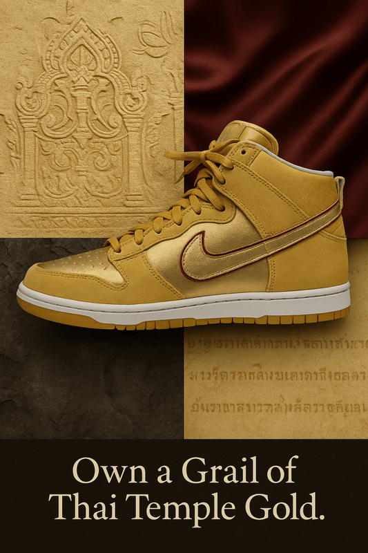 DS Nike SB Dunk High Premium "Thai Temple" Koston 2010 Gold 11.5 313171 - 702 NIB - Sole & Drip
