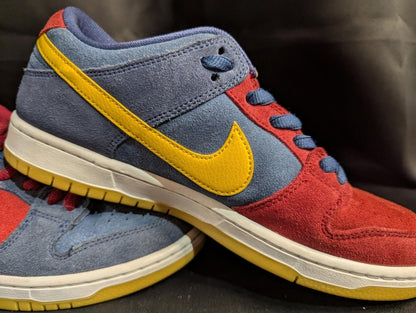 Nike SB Dunk Low Pro "Barcelona" Catalonia Mismatched US 8 DJ0606 - 400 Used - Sole & Drip