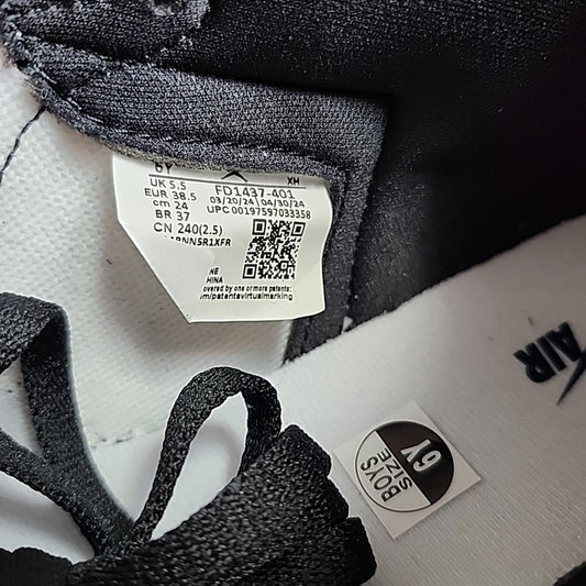 NEW Air Jordan 1 Retro High OG GS 6Y Midnight Navy White Black FD1437-401