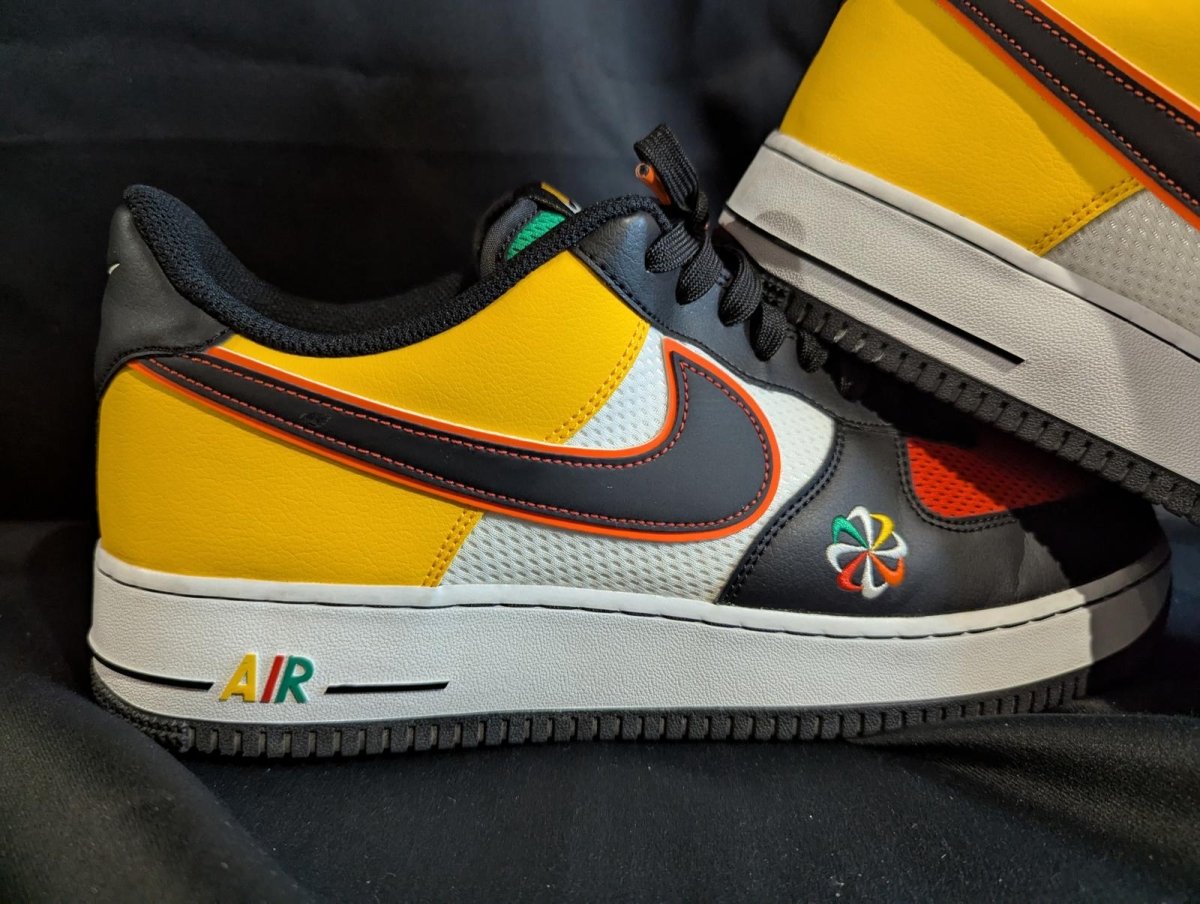 Nike Air Force 1 Low "Sunburst" Size 13 Used VGC CK9282 - 100 Multi - Color Retro - Sole & Drip