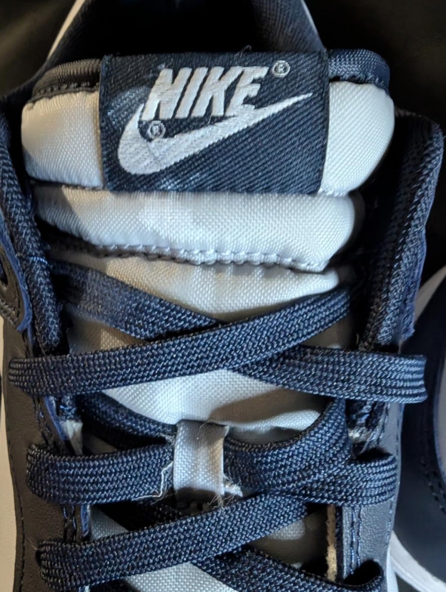 Nike Dunk Low "Georgetown" Size 13 Used VGC DD1391 - 003 Navy Blue Grey Read - Sole & Drip