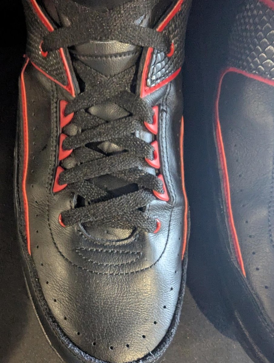 Jordan 2 Retro "Alternate '87" Black Red Size 13 Used VGC 834274 - 001 High Top - Sole & Drip