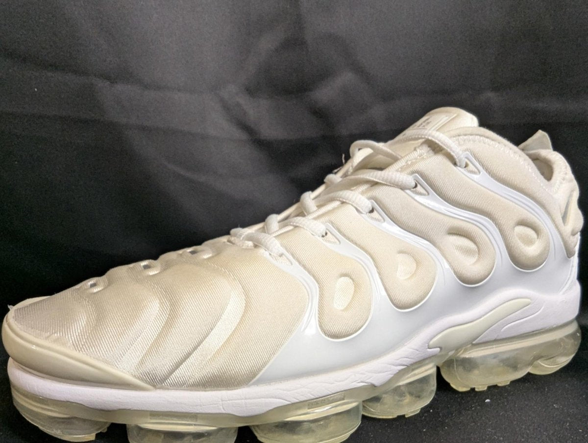 Nike Air VaporMax Plus "Triple White" Used VGC Size 13 924453 - 100 Off White - Sole & Drip