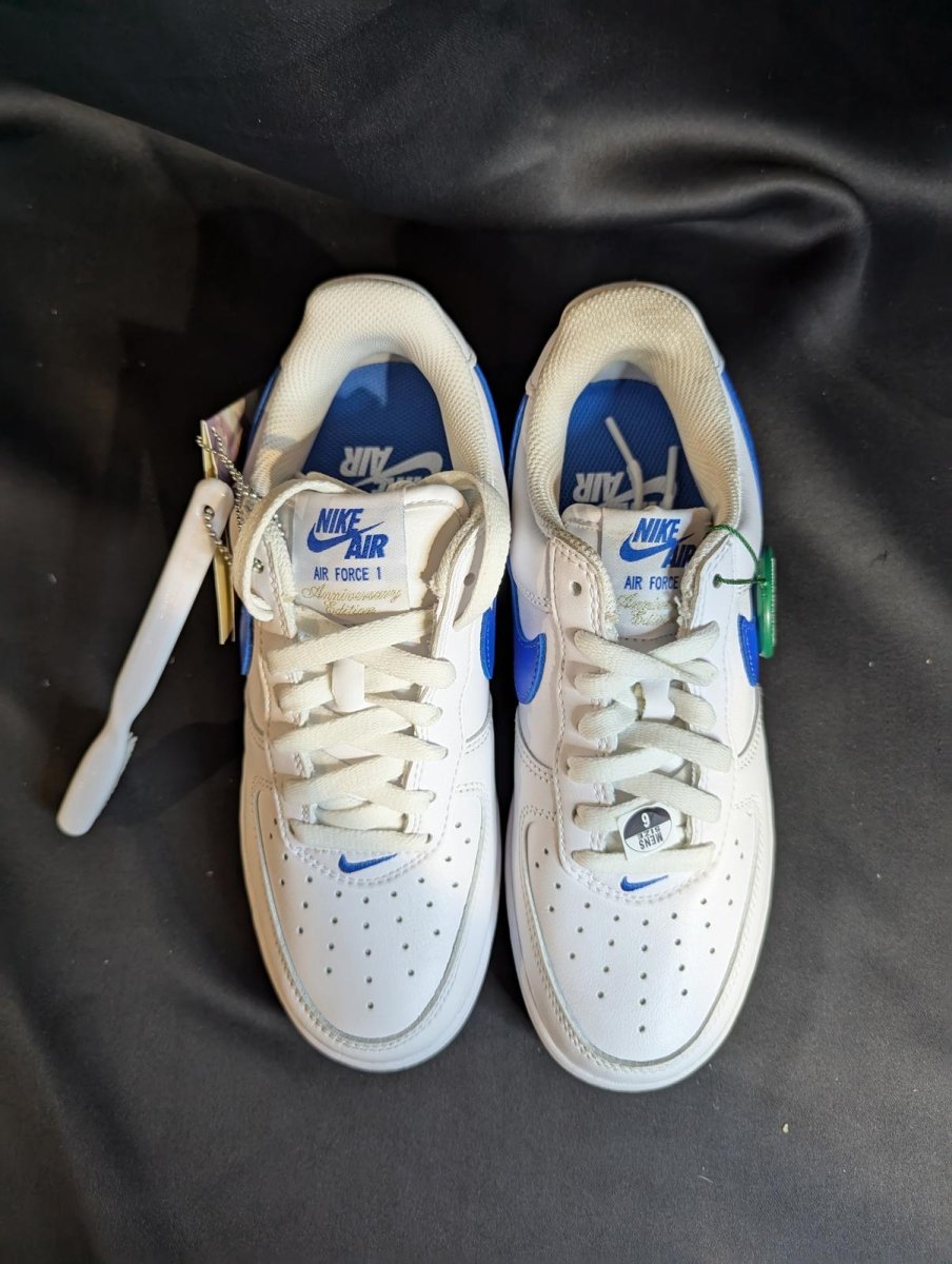 NEW NIB Nike AF1 Low Retro "Color of the Month" Royal Blue 7.5 DJ3911 - 101 - Sole & Drip