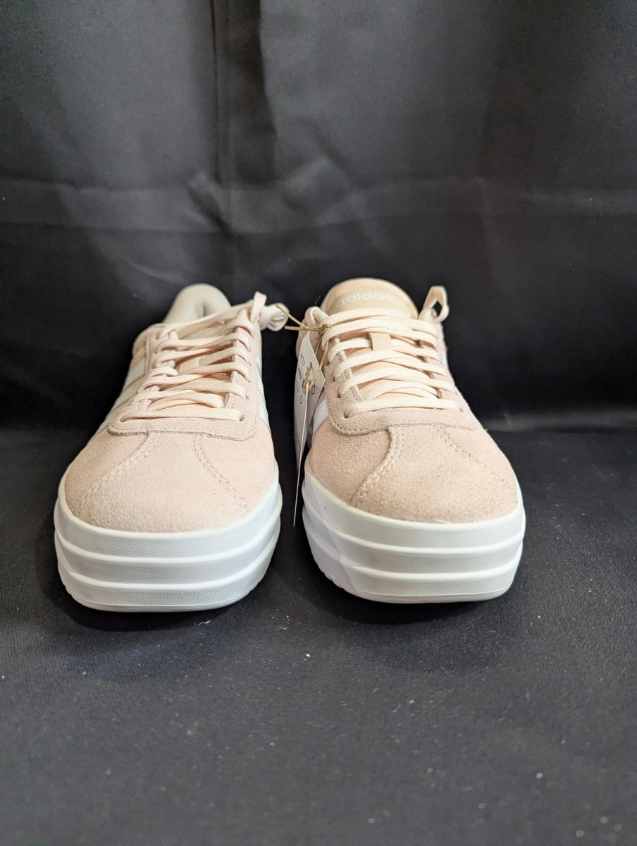 NEW Adidas Pink Suede Platform Sneakers Cloud White Size 6.5 Casual Shoes - Sole & Drip