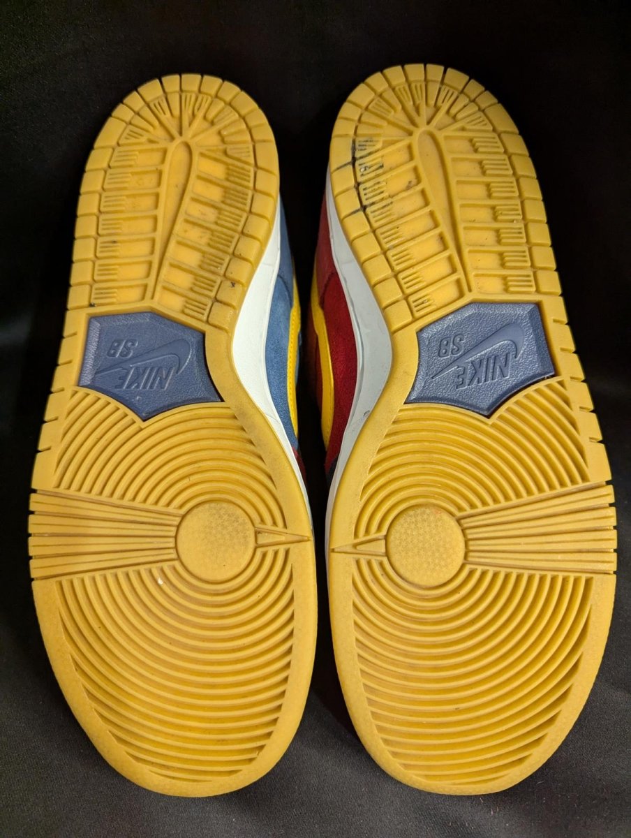 Nike SB Dunk Low Pro "Barcelona" Catalonia Mismatched US 8 DJ0606 - 400 Used - Sole & Drip