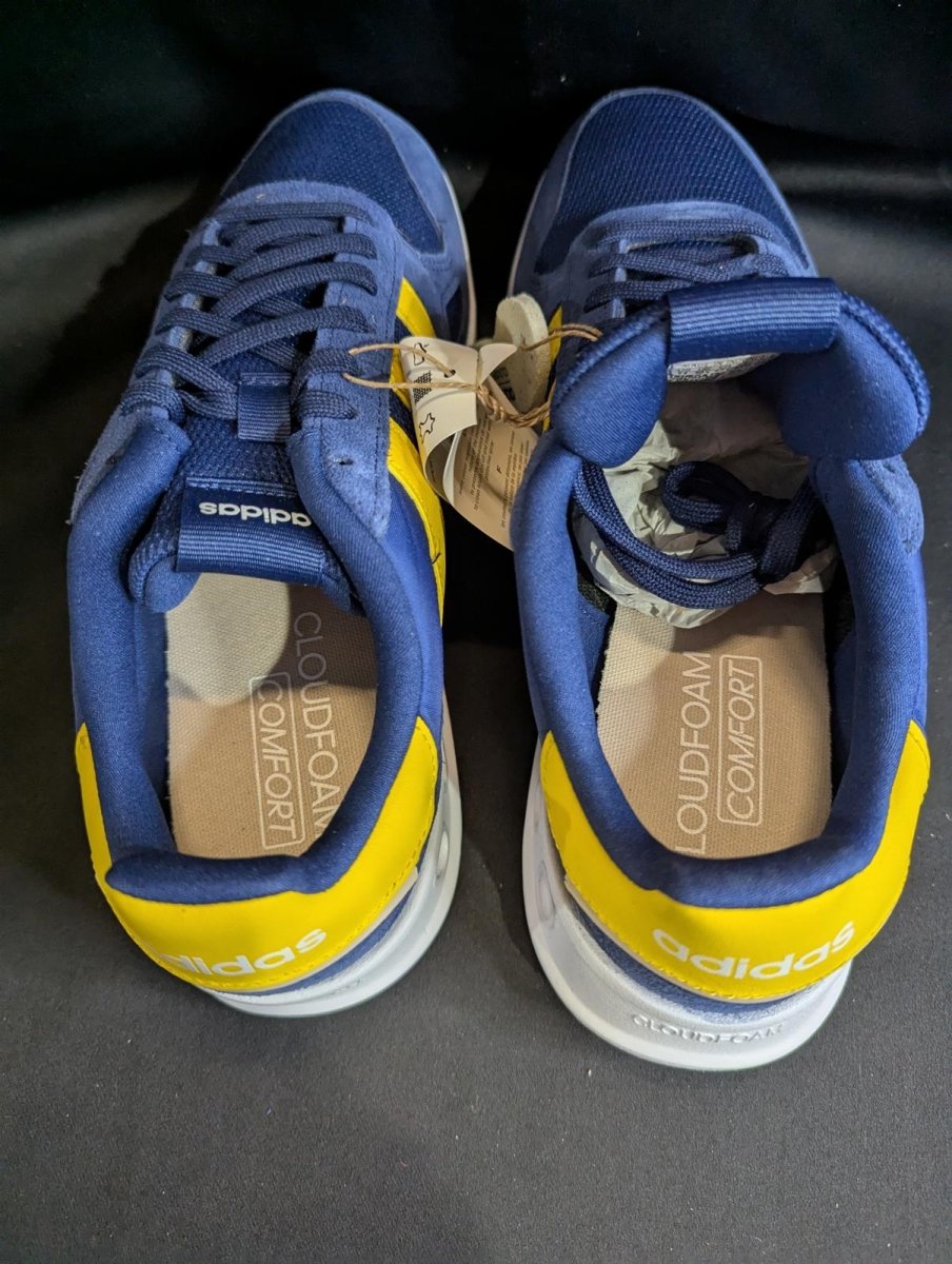 NEW Adidas Run 80s "Blue/Yellow" Retro Runner Men's Size 11 JI4871 Casual Shoe - Sole & Drip