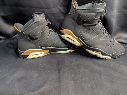 Jordan 6 Retro DMP "Defining Moments" Black Gold Sz 12 Used Good CT4954 - 007 - Sole & Drip