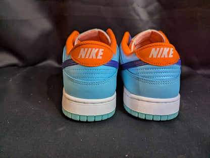 NEW NIB Nike Dunk Low SE "Baltic Blue Total Orange" 11.5 HQ1538 - 416 Aqua Navy - Sole & Drip