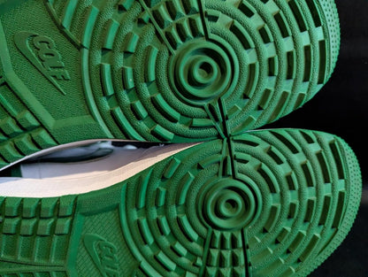 Jordan 1 High Golf "Metallic Green" Size 10 Used VGC DQ0660 - 130 Spikeless - Sole & Drip