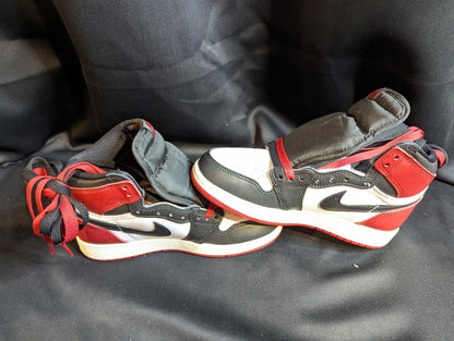 NEW NIB Air Jordan 1 High OG "Black Toe Reimagined" 4Y FD1413 - 106 Red - Sole & Drip