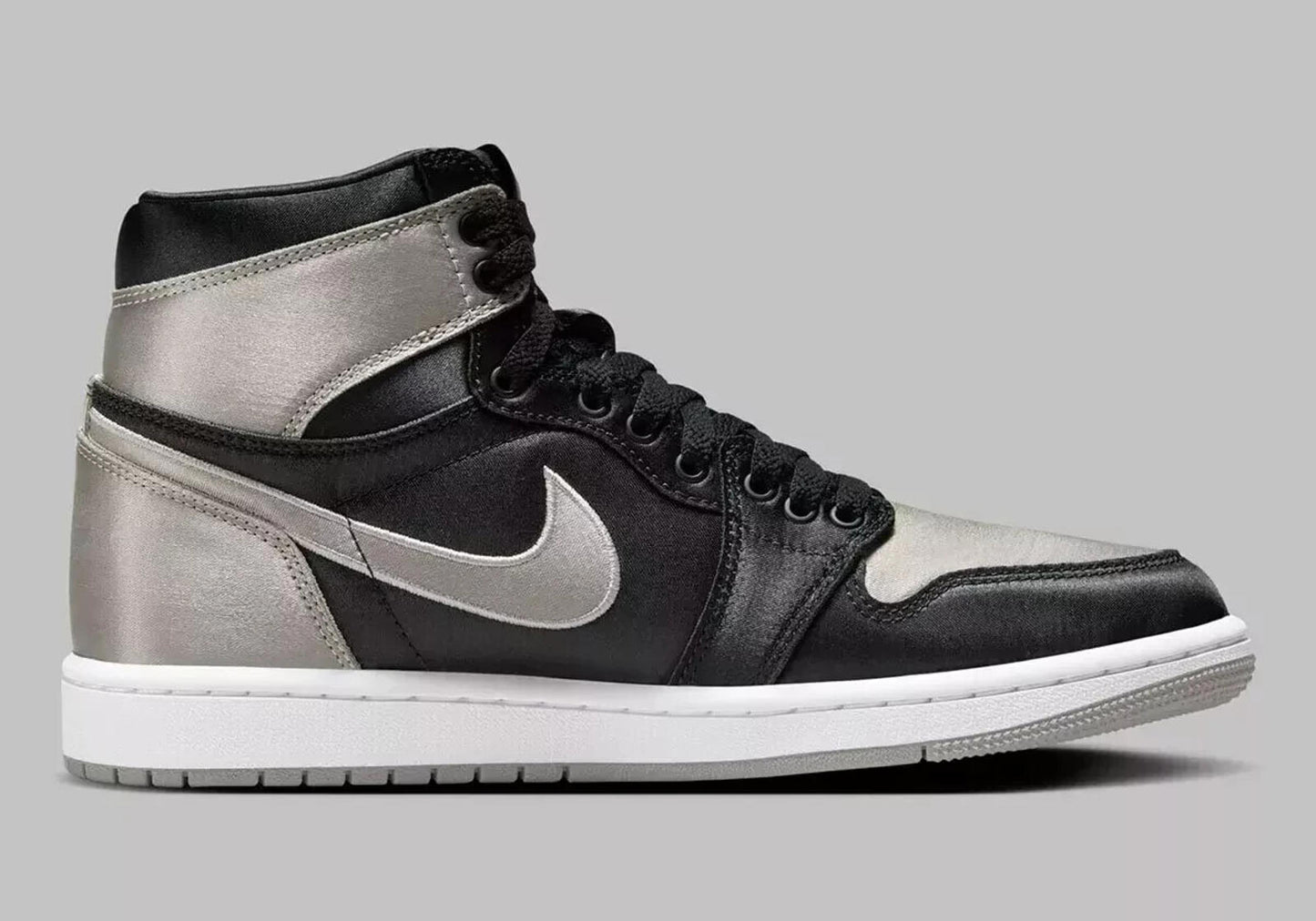 NEW Wmns Air Jordan 1 High OG Satin Shadow Black Grey 10W FD4810-010 DS
