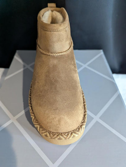 XAPPEAL WOMENS KEEGAN PLATFORM FUR BOOT Size 7 NEW w/Box