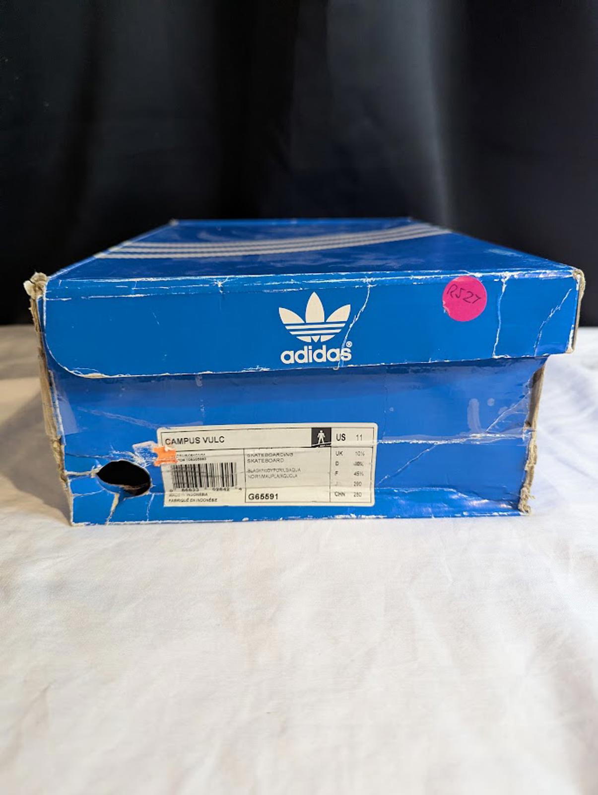 ADIDAS Campus Vulc Black Purple Light Aqua G65591 VINTAGE Men's 11 NEW DS w/Box