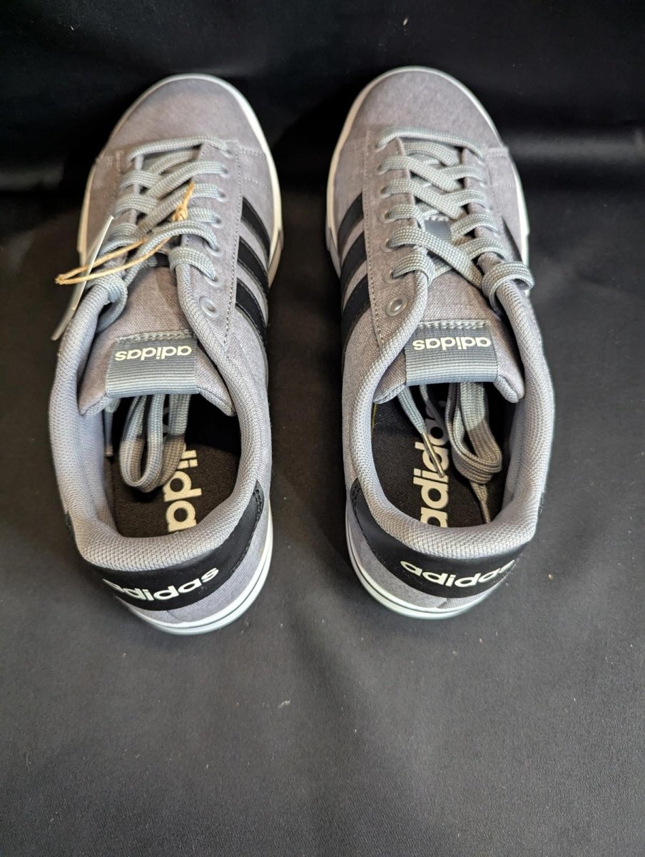 NEW Adidas Daily 4.0 "Grey Four" Black Stripes Men's Size 7.5 IF4493 Low Top - Sole & Drip