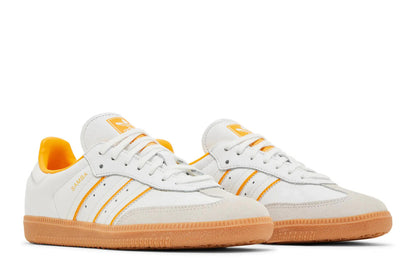 NEW! adidas Samba OG J White Crew Yellow IH5582 Sneakers Kid's Size 4M No Box