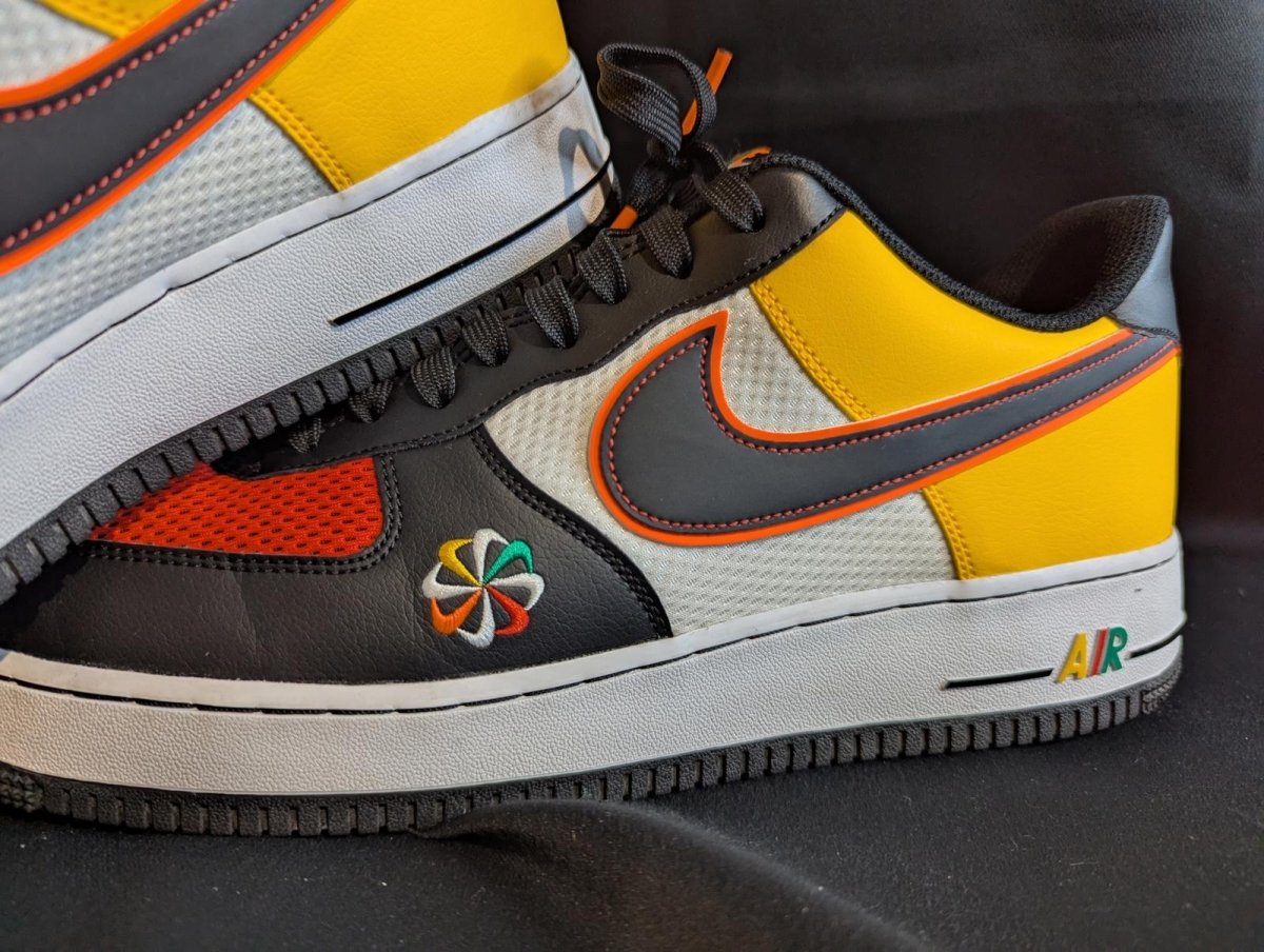 Nike Air Force 1 Low "Sunburst" Size 13 Used VGC CK9282 - 100 Multi - Color Retro - Sole & Drip