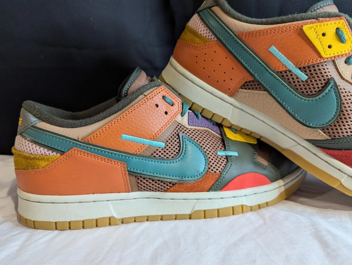 Nike Dunk Low Scrap "Archeo Brown" Size 11.5 Used VGC DB0500 - 200 Patchwork - Sole & Drip