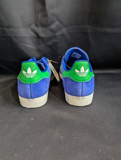 NEW Adidas Gazelle "Royal Blue/Lucid Green" Suede Size 7.5 Retro Sneaker JH5389 - Sole & Drip