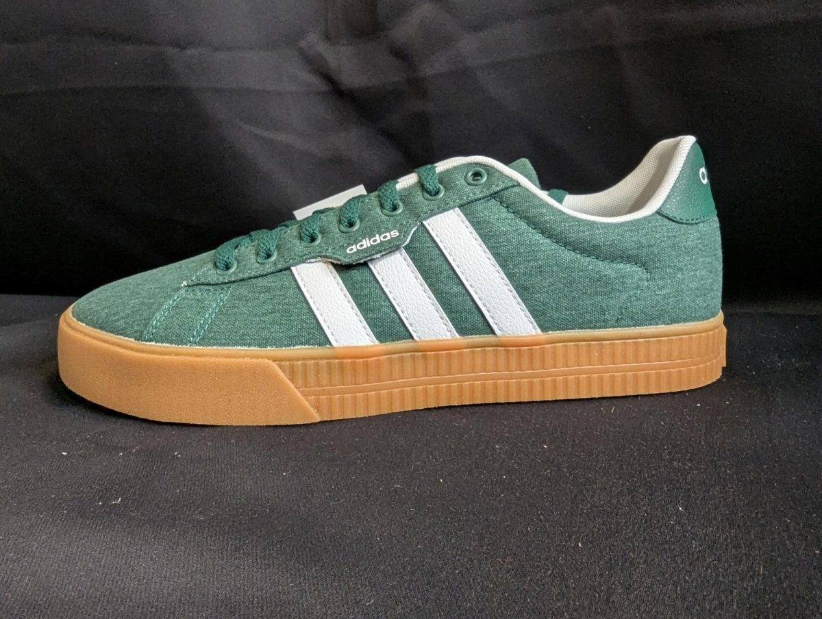 NEW NIB Adidas Daily 3.0 Green White Gum Sole Men's Size 10 IF7487 Casual Shoe - Sole & Drip