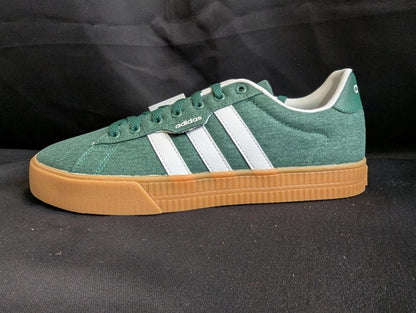 NEW NIB Adidas Daily 3.0 Green White Gum Sole Men's Size 10 IF7487 Casual Shoe - Sole & Drip