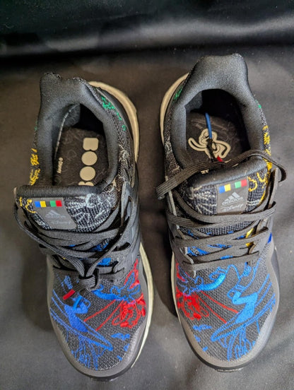 NEW Adidas UltraBoost "Disney Goofy" Black Multi - Color Youth 5.5 FW8944 - 018 - Sole & Drip
