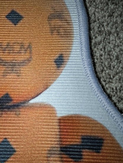 NEW Hypebeast MCM Monogram x Bearbrick Figure Rug 31" Die - Cut Accent Mat - Sole & Drip