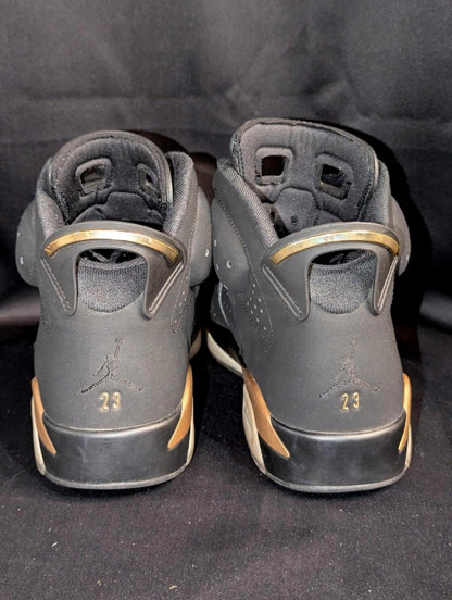 Jordan 6 Retro DMP "Defining Moments" Black Gold Sz 12 Used Good CT4954 - 007 - Sole & Drip
