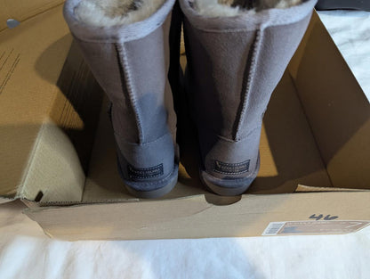 NEW KOOLABURRA UGG Koola Short Rabbit Grey Suede Boots Womens 7 1017090 W/Box