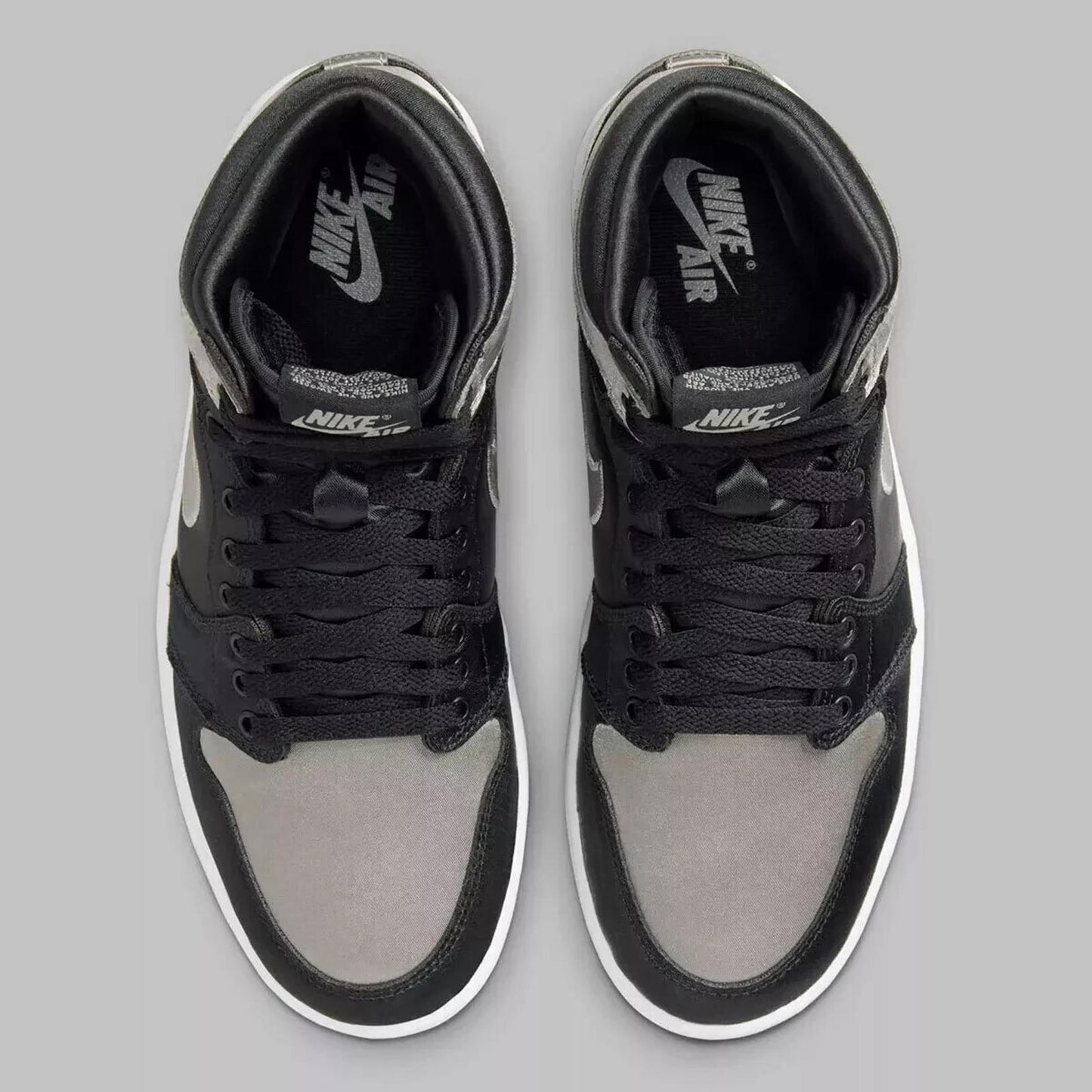 NEW Wmns Air Jordan 1 High OG Satin Shadow Black Grey 10W FD4810-010 DS