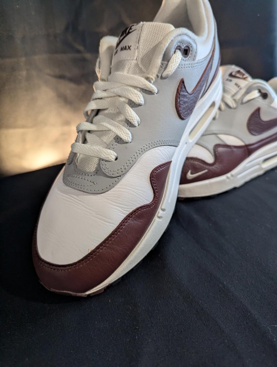 Nike Air Max 1 PRM "Mystic Dates" Size 11.5 Used VGC DB5074 - 101 Brown Grey AM1 - Sole & Drip